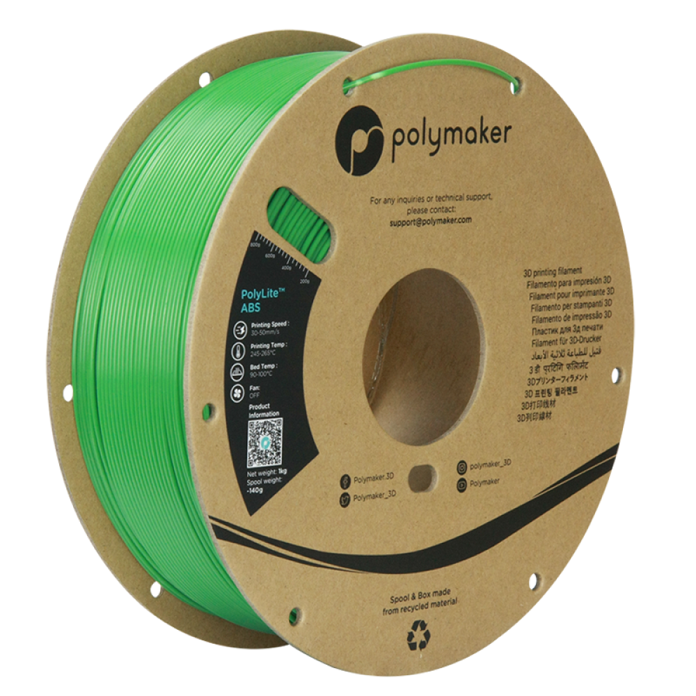 polymaker PolyLite™ ABS Green/1.75mm/1kg