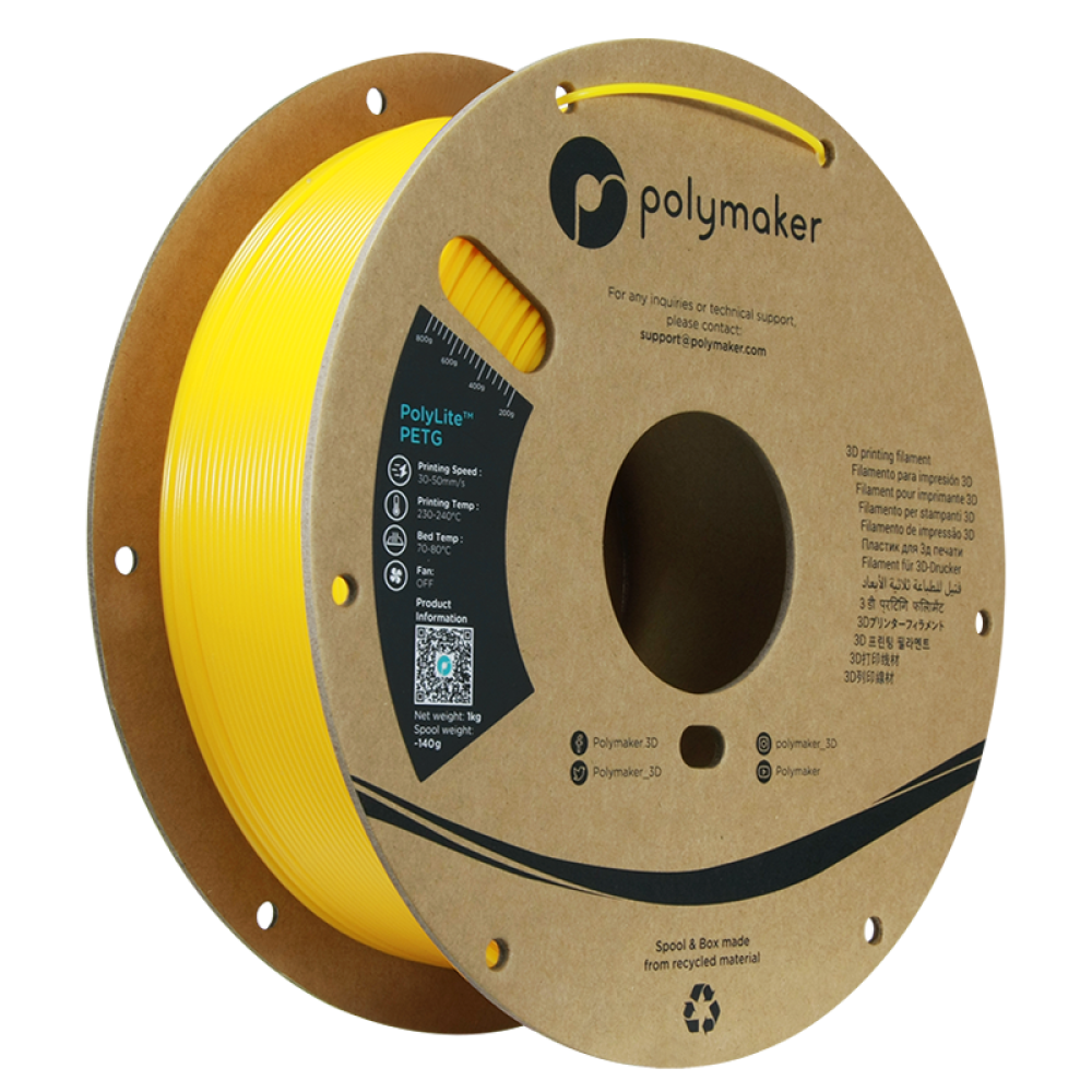 polymaker PolyLite™ PETG Yellow/1.75mm/1kg
