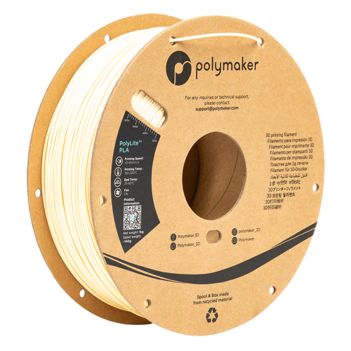 polymaker PolyLite™ PLA Cream/1.75mm/1kg