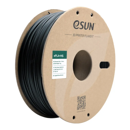 eSun ePLA+HS (Black) 1.75mm 3D Filament 1KG