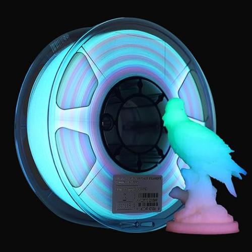 eSun Luminous PLA Rainbow (Rainbow) 1.75mm 3D Fila...