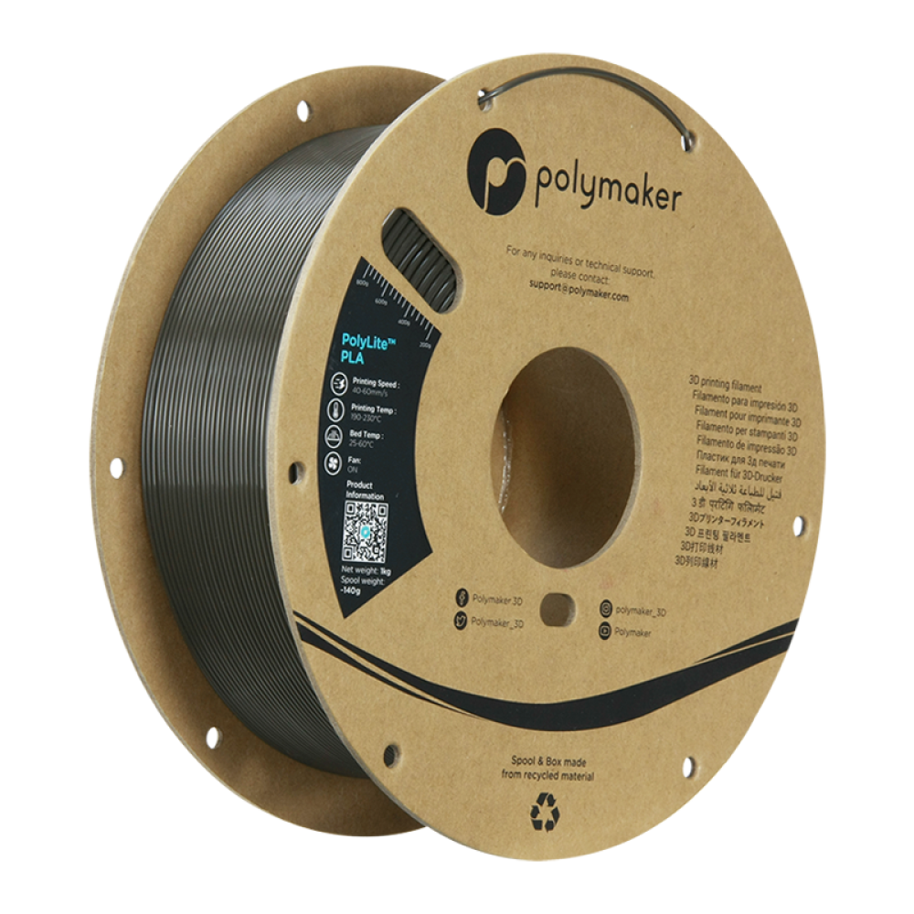 polymaker PolyLite™ PLA Dark Gray Green/1.75mm/1kg