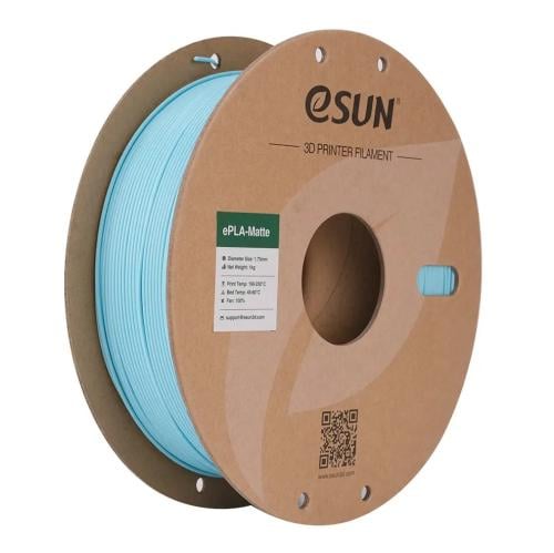 eSun ePLA-Matte (Light Blue) 1.75mm 3D Filament 1K...