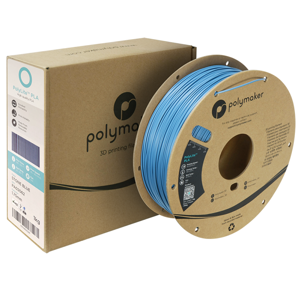 polymaker PolyLite™ PLA Stone Blue/1.75mm/1kg