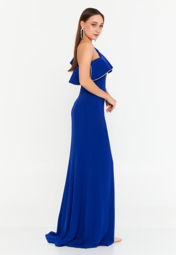 One Shoulder Maxi Viscose Mermaid Regular Wedding Guest Dress MSP77351
