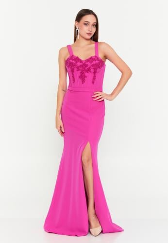 Sleeveless Maxi Polyester Mermaid Regular Wedding Guest Dress MSP77367