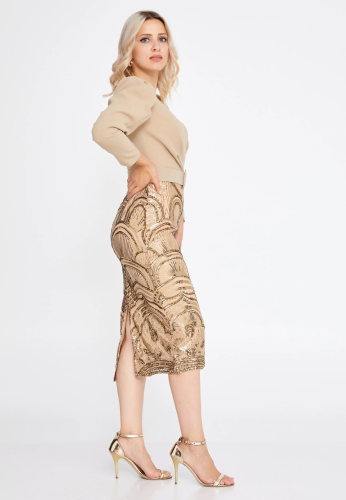 Mid-Length Midi Crepe Column Regular Evening Dress  SHE7015