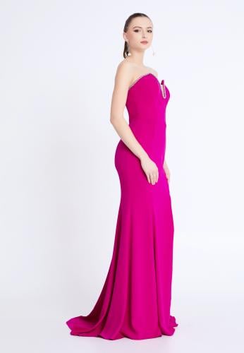 Strapless Maxi Viscose Mermaid Regular Wedding Guest Dress  ALN1840