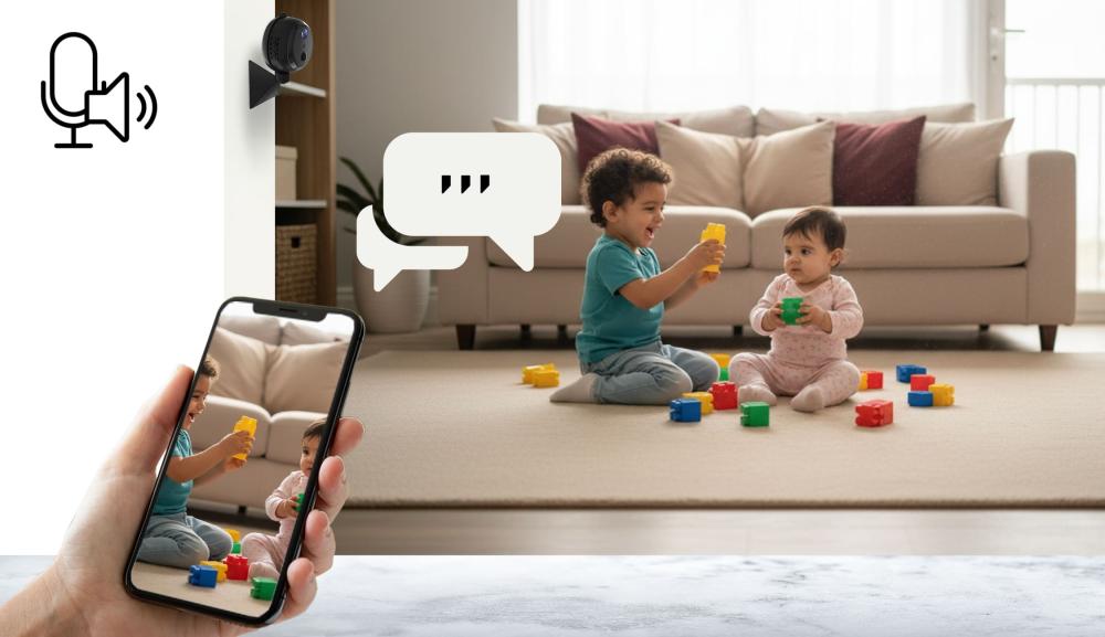 كاميرا مراقبة لاسلكية ثنائية الصوت