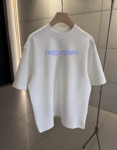 تيشيرت Fred Perry رجالي - أبيض كلاسيكي