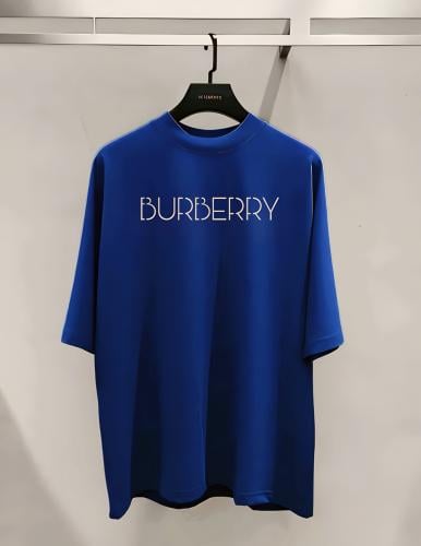 تيشيرت رجالي فاخر ماركة Burberry لون أزرق