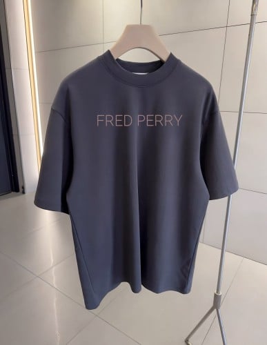 تيشيرت Fred Perry رجالي - رمادي داكن كلاسيكي