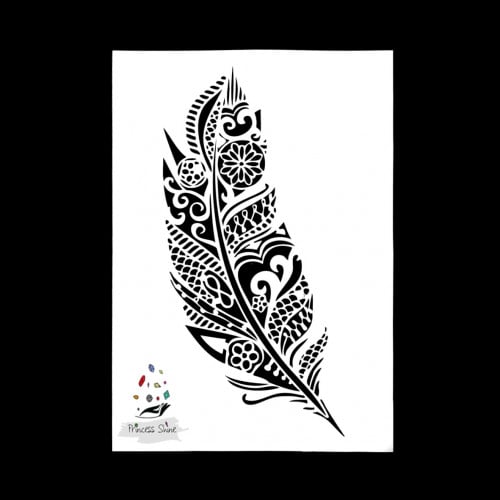 278 - استنسل ريشة (A4)