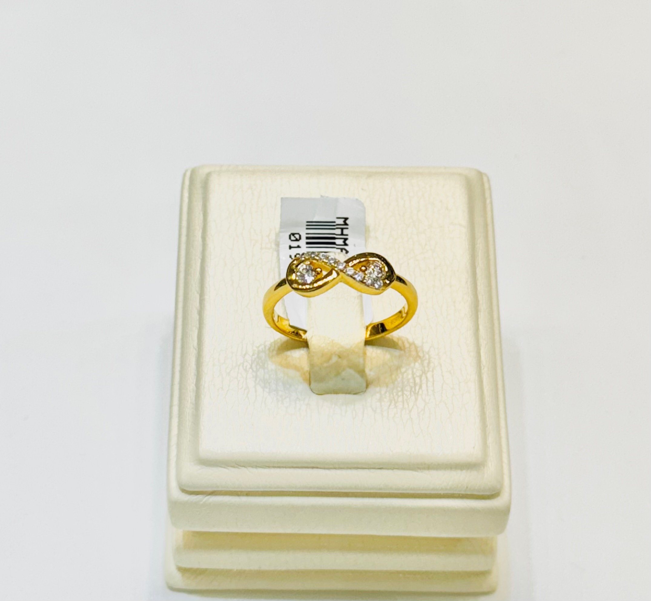 خاتم انفنتي فضة مطلي ذهب