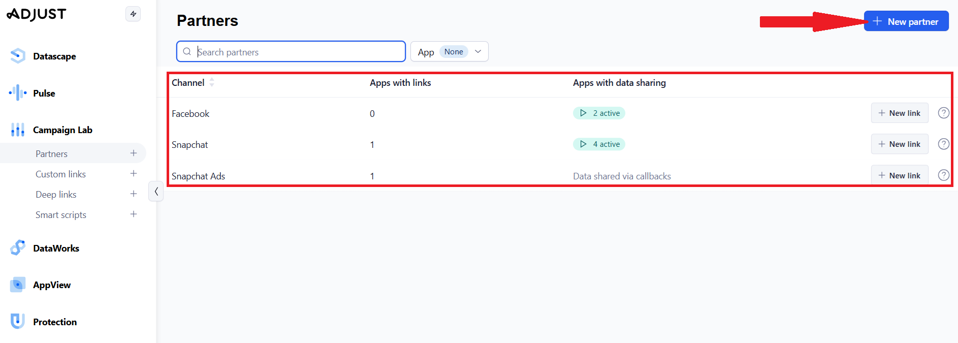 ربط تطبيقك مع منصات الإعلان من خلال Adjust