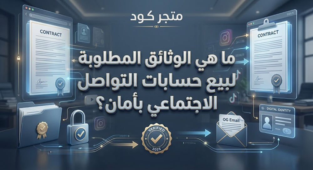 ما هي الوثائق المطلوبة لبيع حسابات التواصل الاجتماعي بأمان