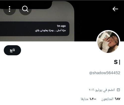 حساب تويتر للبيع