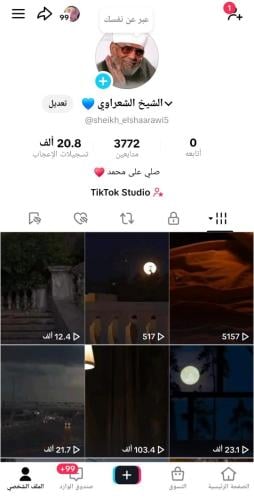 بروفايل احترافي على TikTok