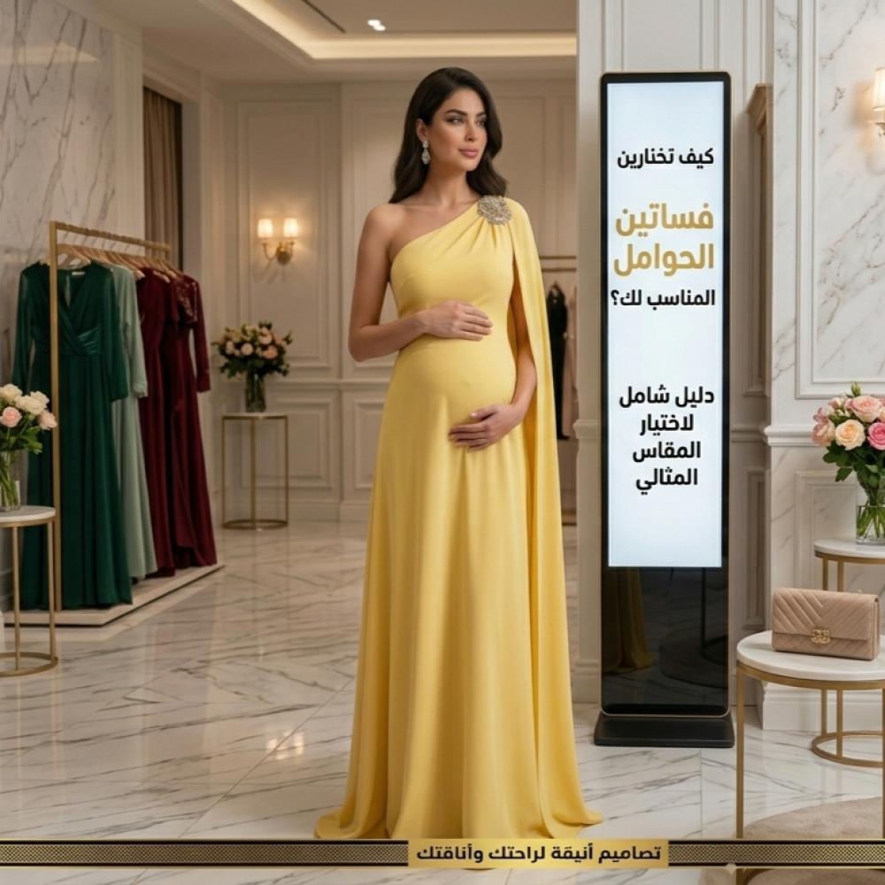 كيف تختارين مقاس فساتين الحوامل المناسب لك؟