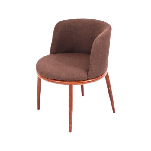 كرسي بني قماش C-KL-Y01BROWN من كاما