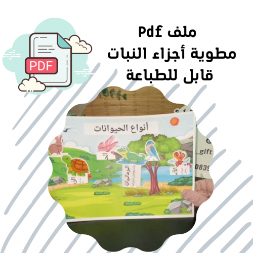 مطوية أنواع الحيوانات ملف Pdf قابل للطباعه