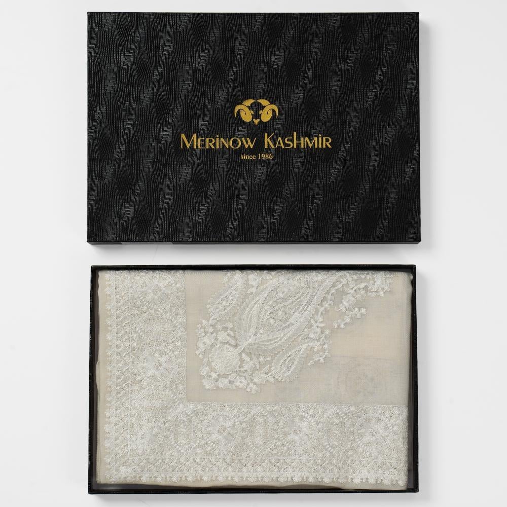 غترة ميرينو كشمير الشتوية أصدار 2025 لون سكري