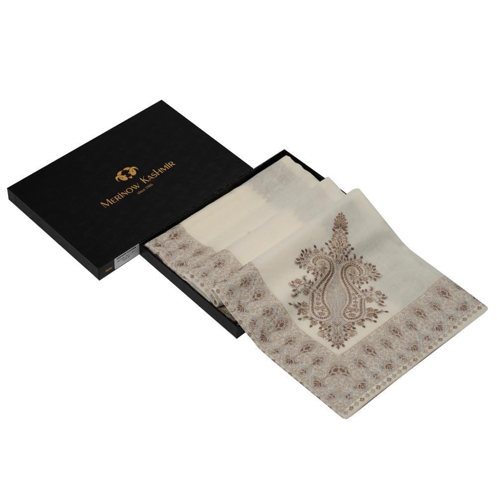 غترة ميرينو كشمير الشتوية أصدار 2025 لون بني غامق