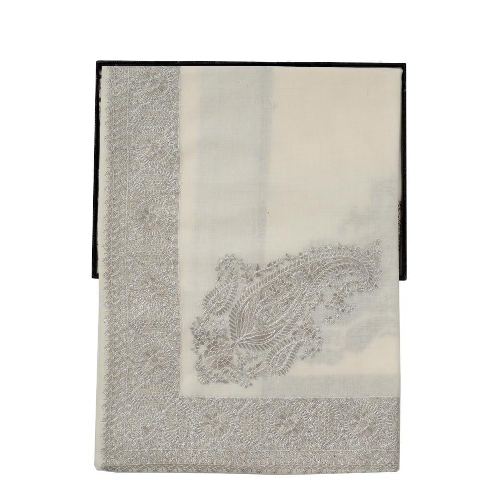 غترة ميرينو كشمير الشتوية أصدار 2025 لون رصاصي فاتح