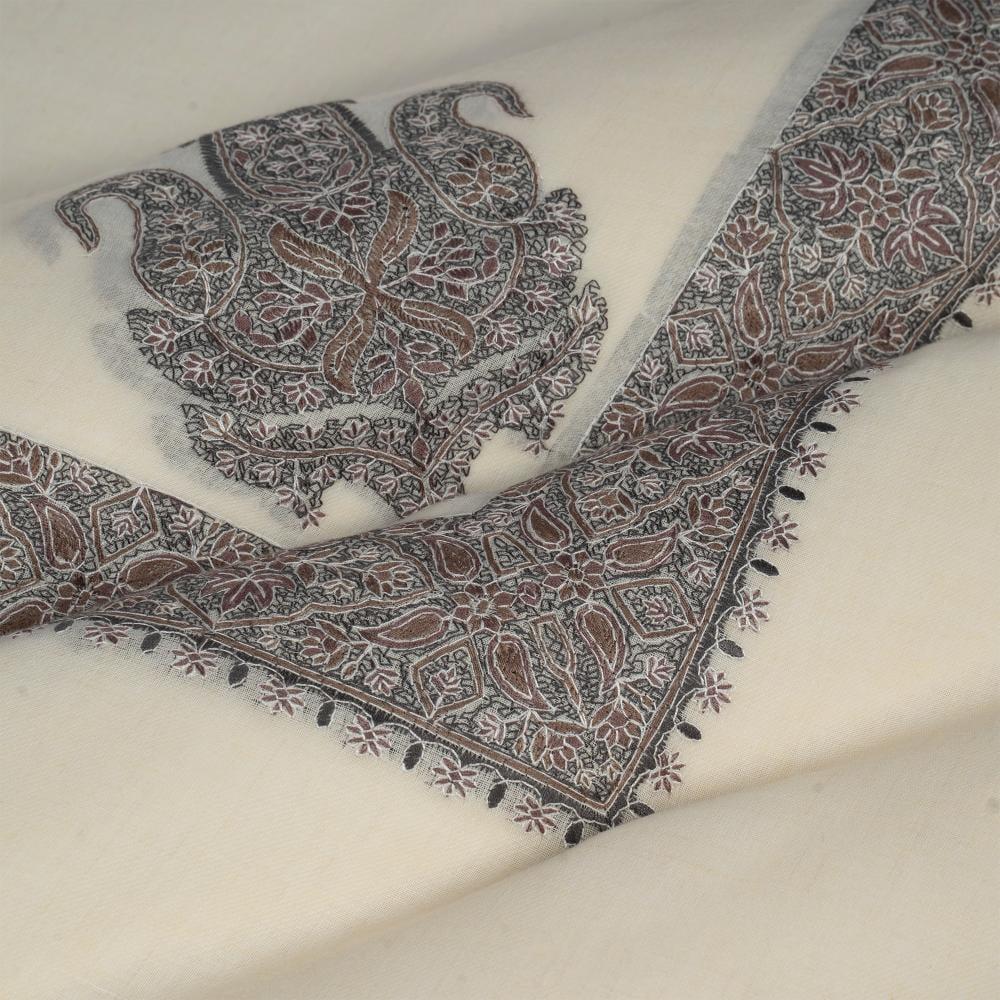 غترة ميرينو كشمير الشتوية أصدار 2025 بني داكن