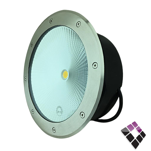 جرم كشاف LED خارجي دفن أرضي معزول ضد الماء همر HUMMER صيني عدسة COB اضاءة أبيض  8" × 30W رقم 9257