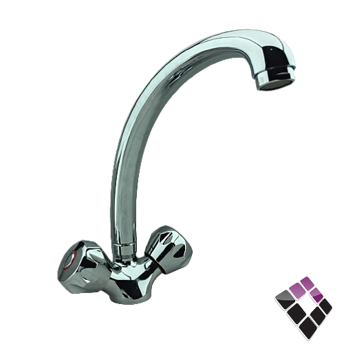 خلاط مجلى اكوا AQVA ايطالي واحد خرم شجرة م/GS رقبة طويلةGESSA***