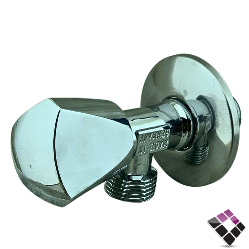 محبس زاوية STALI موديل قروهي لون كروم 1/2" رقم