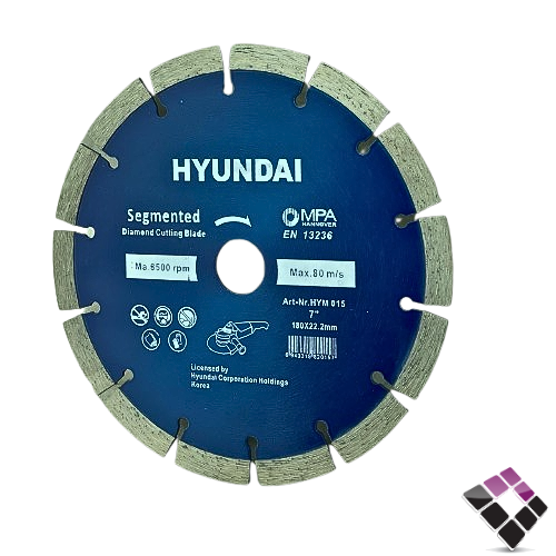 دسك صاروخ مشرشر قص رخام جرانيت ماسي HYUNDAI هونداي أزرق 7" رقم 204142014