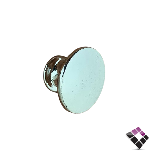 مقبض مسكة درج دائري 1 مسمار المنيوم لون فضي رقم 1231