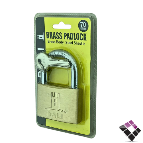 قفل فضي DALI قلب نحاس ثقيل مقاس 70mm رقم 994