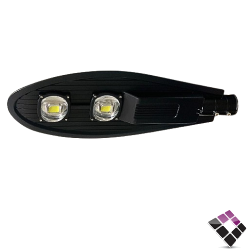 كشاف شارع LED خارجي COB عدسة Hi PLUS إضاءة 3000K أصفر مع خلية ضوئية 100W