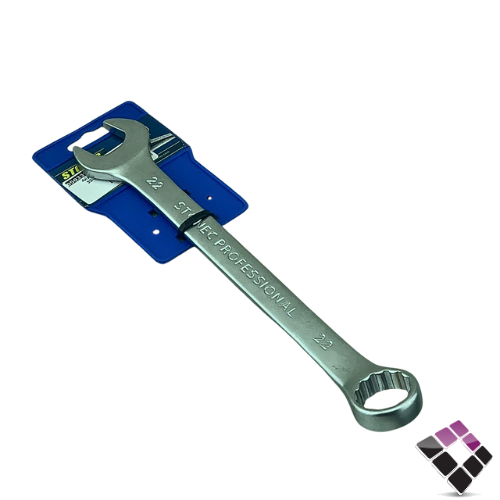 مفتاح مشترك عادي + مختوم كروم ستونيك STONEC مقاس 22 ملم رقم 253-33