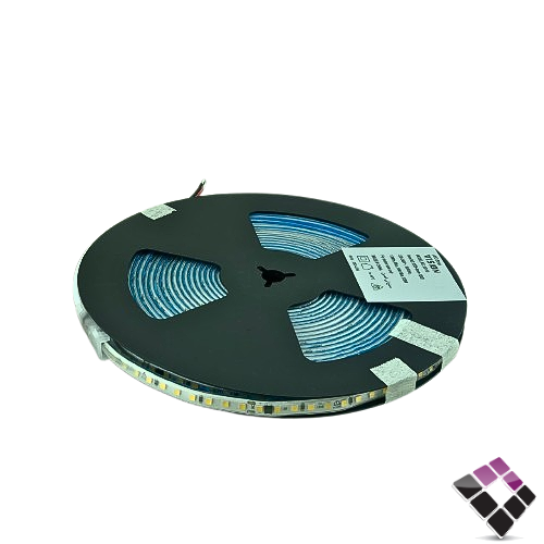شريط LED استريب STRIP عدسة SMD مباشر بدون ترنس + شريط لاصق VISION قص كل 10سم 120لمبة بالمتر 8mm إضاءة 2700K أصفر عسلي 12W/M