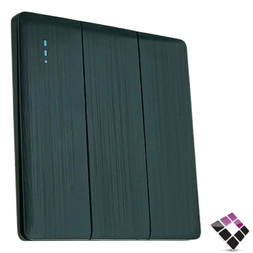 مفتاح ثلاثي موديل SLIM بيانو R.VISION الرائد العربي سعودي لون أسود رقم A2-B006-31