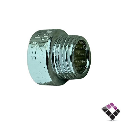 جلبة ذكر كروم HAMBURG الماني 10ملم ×1/2"