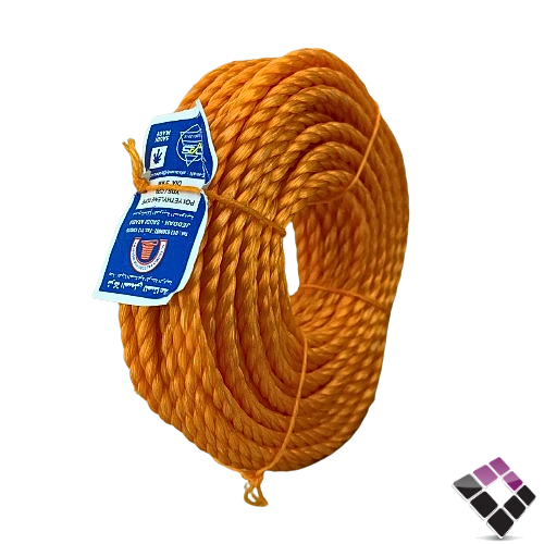 لفة حبل نايلون بلاستيك طول 20 ياردة تقريبا سماكة 5 ملم