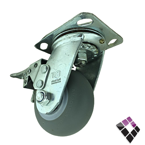 كفر عربية KIT صيني متحرك مع فرامل ربل لون رمادي موديل بالون ثقيل جداً رقم 100MM