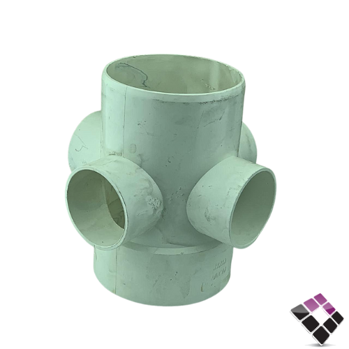 غليون صفاية بلاستيك ابيض ضغط 40 يونايتد UNITED سعودي 4"×2"×2"