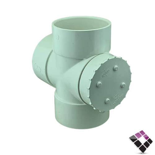 قسام بسدة بلاستيك أبيض ضغط 40 NAMAT نعمات 4"