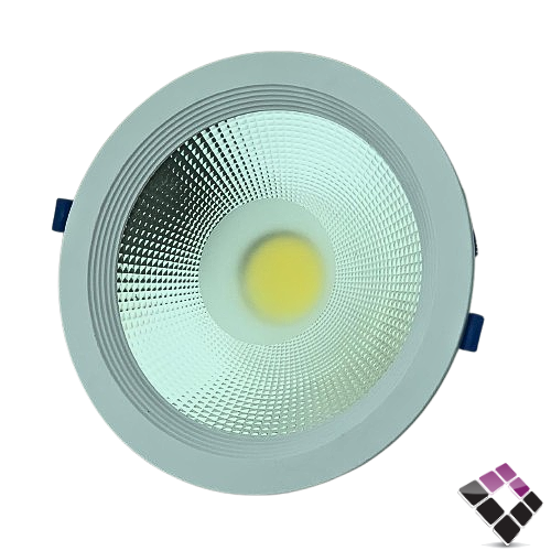 كشاف LED سبوت داخلي 8"× 20 سم TOPLR موديل كوب COB إضاءة 6500K أبيض جرم أبيض 30W رقم