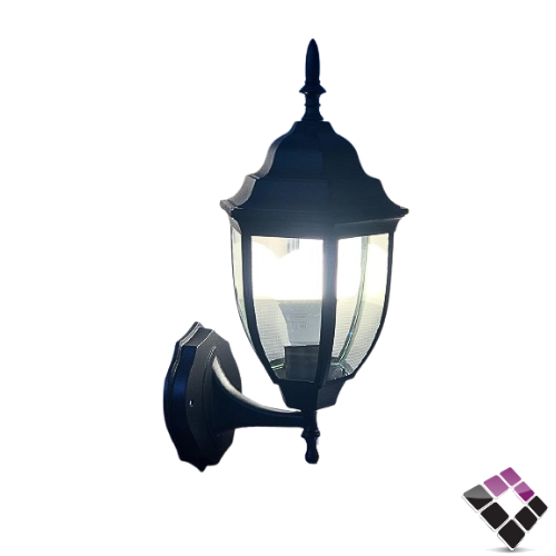 فانوس جداري 1 لمبة همر SHINEBEST لون أسود رقم 6150S/W/BK