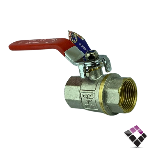 حنفية سن نحاس BATHROY ايطالى يد أحمر 1"