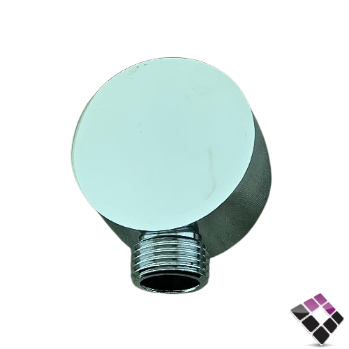 كوع مشبك شطاف + سماعة خلاط مخفي مدور لون كروم  QUALITY صيني رقم Q