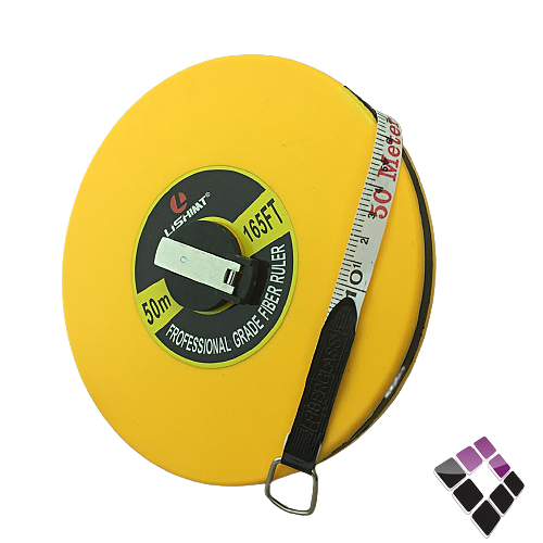 متر بكرة شريط فيبر LISHIMT صينى لون أصفر طول 50M