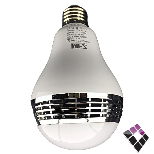 لمبة LED كروي MFZ صيني ذكية تحديد لون الإضاءة 100 لون بالبلاتوث + سماعة 5W- E27